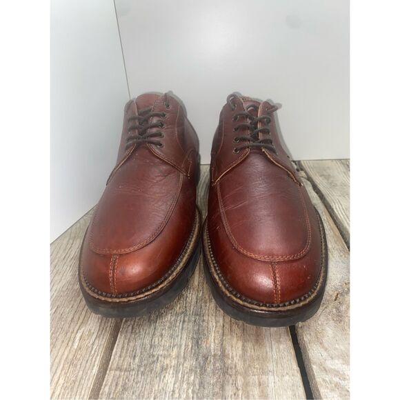 H.S. Trask & Co Brown Leather Oxford Shoes Men’s Size 10M Made in Italy Handcraf - Picture 2 of 8